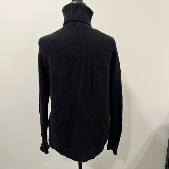 J. Crew black, wool turtleneck - Picture 3 of 4